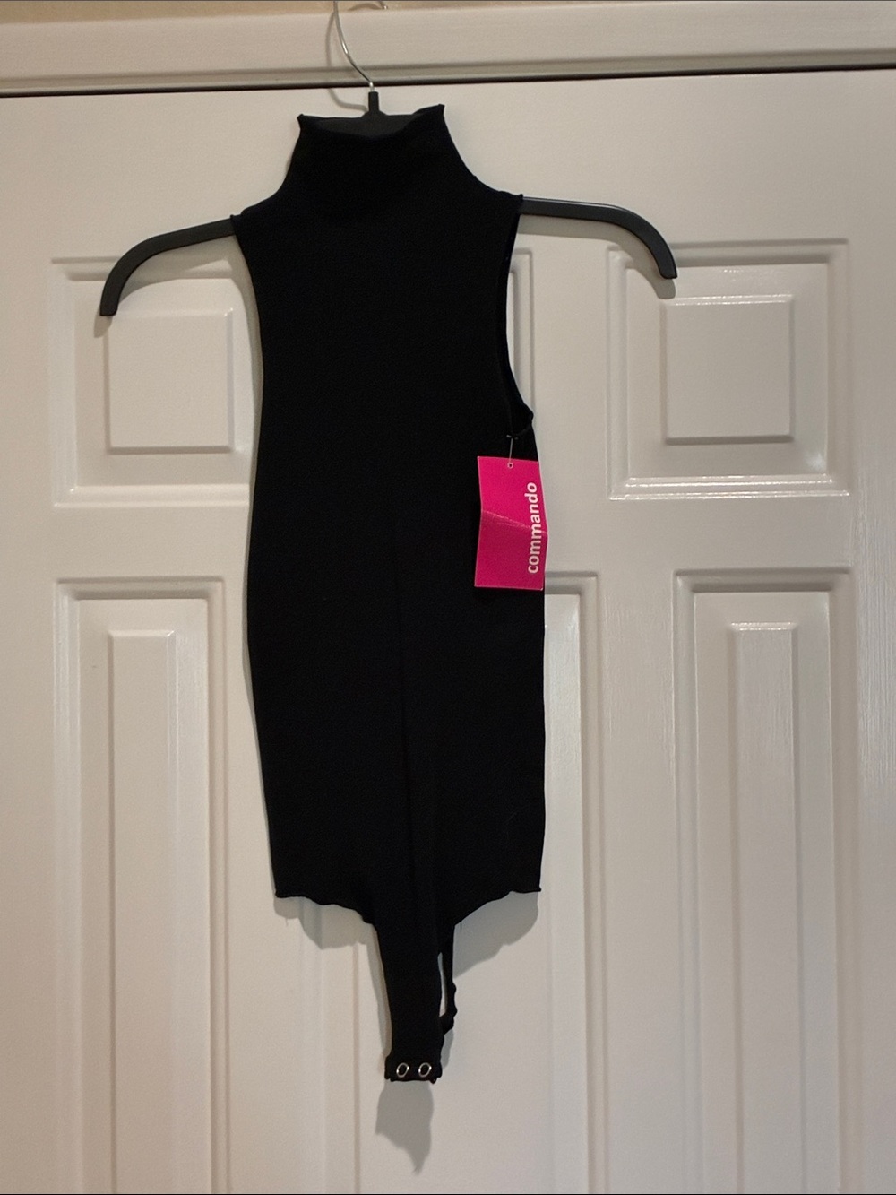 Commando mock neck Black Sleeveless  Bodysuit